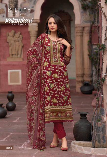Kilory kalamkari jaipur Fancy dress material wholesale in Mumbai